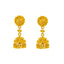 22K Yellow Gold Bridal Necklace & Jhumki Earring Set (44.3 grams)