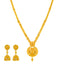 22K Yellow Gold Bridal Necklace & Jhumki Earring Set (44.3 grams)
