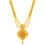 22K Yellow Gold Bridal Necklace & Jhumki Earring Set (88.7 grams)