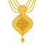 22K Yellow Gold Bridal Necklace & Jhumki Earring Set (88.7 grams)