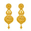 22K Yellow Gold Bridal Necklace & Jhumki Earring Set (88.7 grams)