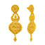22K Yellow Gold Bridal Necklace & Jhumki Earring Set (88.7 grams)