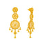 22K Yellow Gold Bridal Necklace & Earring Set (104.8 grams)