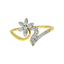 18K Yellow Gold & 0.15 ct Diamond Ring (2 grams)