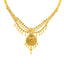 22K Yellow Gold Filigree Necklace Set (40.5gm)