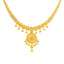 22K Yellow Gold Filigree Necklace Set (35.5gm)