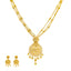 22K Yellow Gold Filigree Necklace Set (39.5gm)