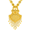 22K Yellow Gold Filigree Necklace Set (51gm)