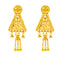 22K Yellow Gold Filigree Necklace Set (65.6gm)