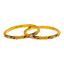 22K Yellow Gold Meenakari Bangle Set of 2 (40.3gm)
