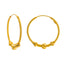 22K Yellow Gold Hoop Earrings (5.1gm)