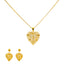 22K Yellow Gold 19 inch Pendant Necklace Set (10.2gm)