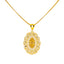 22K Yellow Gold 20 inch Pendant Necklace (13.6gm)