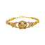 22K Yellow Gold, Kundan, Ruby, and CZ Bracelet (16gm)