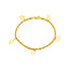 22K Yellow Gold 7 inch Charm Bracelet (3.5gm)