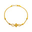22K Yellow Gold 7 inch Beaded Bracelet (3.75gm)