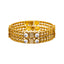 22K Yellow Gold & Kundan Bangle Set of 2 in Size 2.6 (33.2gm)