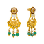 22K Yellow Gold Kundan Necklace Set (95.4 grams)