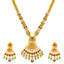 22K Yellow Gold Kundan Necklace Set (94.8 grams)