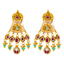 22K Yellow Gold Kundan Necklace Set (94.8 grams)