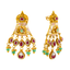 22K Yellow Gold Kundan Necklace Set (94.8 grams)
