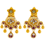 22K Yellow Gold Kundan Necklace Set (90.3 grams)