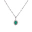 18K White Gold Pendant Necklace Set w/ 0.36 Carat Diamonds (4.4gm)