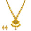 22K Yellow Gold, Emerald, Ruby, & CZ Necklace Set (76.5gm)