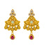 22K Yellow Gold, Emerald, Ruby, & CZ Necklace Set (76.5gm)
