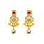 22K Yellow Gold, Emerald, Ruby, & CZ Necklace Set (95.7gm)