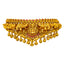 22K Yellow Gold, Emerald, Ruby, & Kundan Choker Necklace Set (53.7gm)