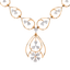 18K Rose Gold & 0.21ct Diamond Necklace (8.79gm)