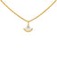22K Yellow Gold & CZ Pendant Necklace (2.5gm)