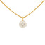 22K Yellow Gold & CZ Pendant Necklace (4gm)
