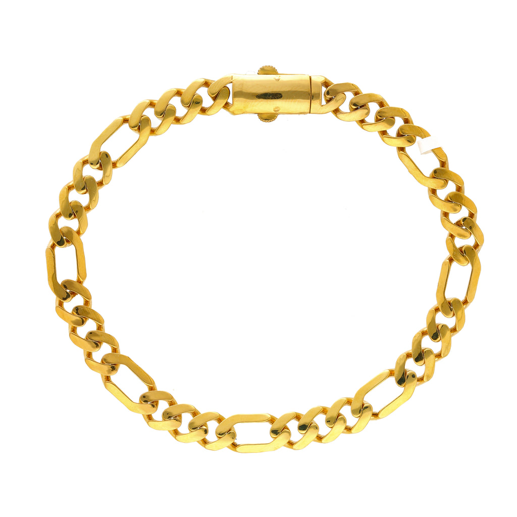 22K Yellow Gold Link Bracelet (12.6m) | 



Embrace sophistication with this 22k yellow gold bracelet  by Virani Jewelers. Crafted with p...