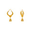 22K Yellow Gold Jhumka Hoop Earrings (9.6gm)
