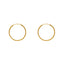 22K Yellow Thin Hoop Earrings (3.1 Gms)
