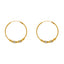 22K Yellow & White Gold Jhumka Hoop Earrings (7.5gm)