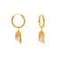 22K Yellow Gold Jhumka Hoop Earrings (14.2gm)