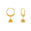 22K Yellow Gold Beaded Jhumka Hoop Earrings (14.2gm)