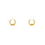 22K Yellow Gold Beaded Hoop Earrings (2.3gm)