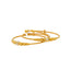 22K Yellow & White Gold Beaded Bangle Set of 2 (8.6gm)