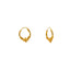 22K Yellow Gold Hoop Earrings (1.6gm)