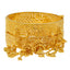 22K Yellow Gold Beaded Filigree Bangle Set of 2 (71.1gm)