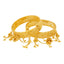 22K Yellow Gold Beaded Filigree Bangle Set of 2 (71.1gm)