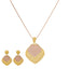 22K Multi-Tone Gold Pendant Set (16.2grams)