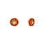 22K Yellow Gold, Ruby & Pearl Earrings (4.8gm)