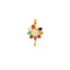 22K Yellow Gold, Kundan, Gems & Pearl Pendant Set (10.6gm)