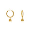 22K Yellow Gold Jhumka Hoop Earrings (13.4gm)