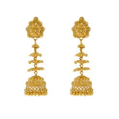 22K Yellow Gold Earrings (15.8gm)
